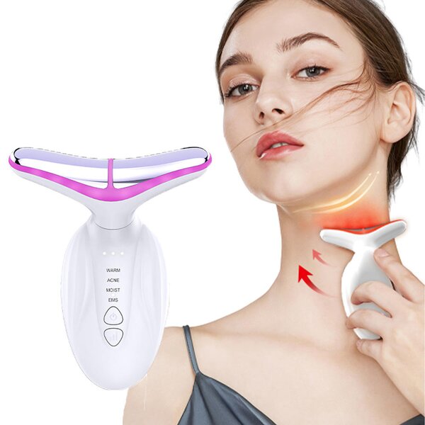 Neck and Face Lifting Massager Manufacturer - Vibration 7-Color LED V-Shape for Skin Tightening & Rejuvenation