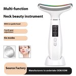 Beauty Instrument Manufacturer - Two-in-One Electric 4 Color Light French Pattern Photon Massage Ice Roller Waterproof