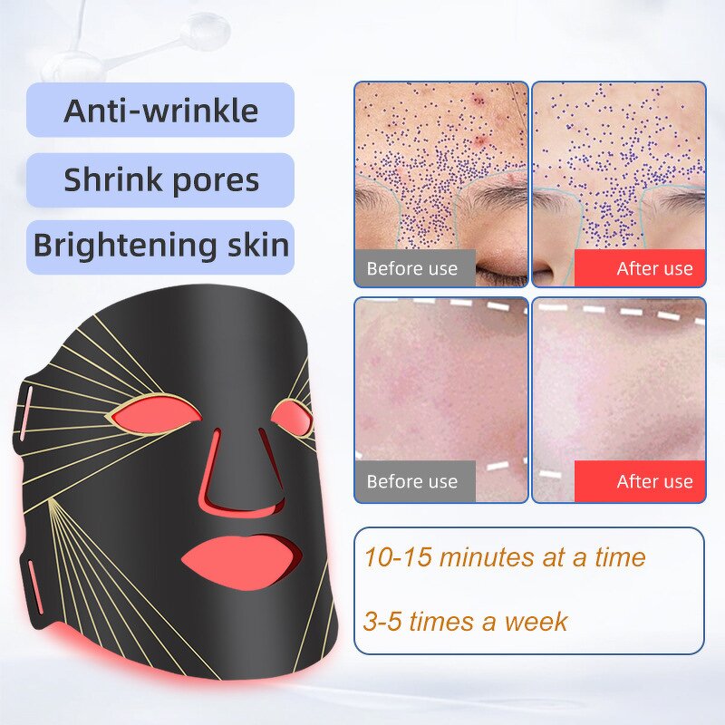 LED Photon Skin Rejuvenation Instrument Manufacturer - Portable Hand Held Red Light Beauty Mask Waterproof