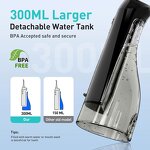 Oral Irrigator Manufacturer - 300ml Ipx7 Mini Travel Electric Dental Floss Portable Cordless Water Floss