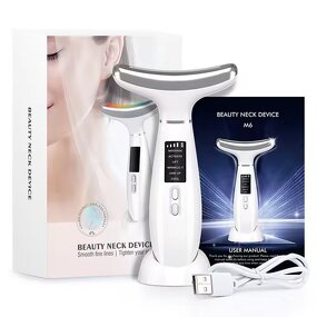 Beauty Instrument Manufacturer - Two-in-One Electric 4 Color Light French Pattern Photon Massage Ice Roller Waterproof