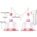 Breast Enlargement Machine Manufacturer - Vacuum Negative Pressure Cupping with 125mm/135mm Cups & 1200mAh Battery Home