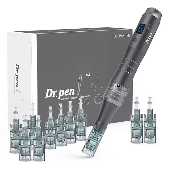 Derma Pen Kit Manufacturer - Original Dr Pen M8 3 Slots Design Rechargeable Microneedling Pen with 16pins Cartridge