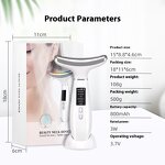 Beauty Instrument Manufacturer - Two-in-One Electric 4 Color Light French Pattern Photon Massage Ice Roller Waterproof