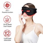 Silicone Eye Mask Manufacturer - Factory Supply Customize Anti Wrinkles 630nm+850nm Red Light for Eye Bags Face Care