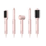 Hair Styler Set Manufacturer - 5 in 1 Ac Motor Hot Air Brush Multifunctional Blow Dryer Care Set