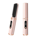 Hair Straightener Brush Manufacturer - Fast Heating Ceramic Anti-scalding Adjustable Temperature Tool
