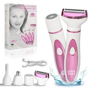Electric Lady Shaver Manufacturer - 4 in 1 Waterproof Face Nose Eyebrow Hair Removal Epilator