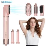 Hot Air Styler Manufacturer - 6 in 1 Negative Ion Hair Dryer Brush Auto Curling Styling Tools Set