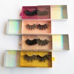 Strip Eyelash Manufacturer - Wholesale 3D/5D/6D/25mm Colored Extension Real Mink Private Label Packaging Box