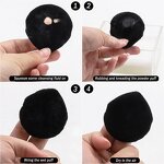 Powder Puff Manufacturer - Triangle Loose Powder Face Thick Soft Cotton Private Label Finger Velour Velvet