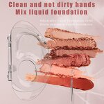 Makeup Mixing Palette Manufacturer - Custom Acrylic Handheld Clear Hand Tray for Foundation Mixing