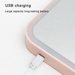 Makeup Mirror Manufacturer - Portable Desktop Rectangle Table Folding Cosmetic Custom Logo Lighted LED