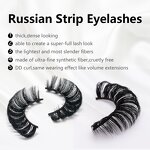 False Lashes Manufacturer - C D Curl Strip Russian Volume Eyelash Extensions Deep Curl Faux Mink