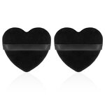 Powder Puff Manufacturer - Private Label Cosmetic Puff Dry Wet Use Heart Shape Unique Small Pink