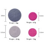 Makeup Brush Cleaner Mat Manufacturer - 8 cm Multi Color Cosmetic Brush Cleaning Pad Black White Pink