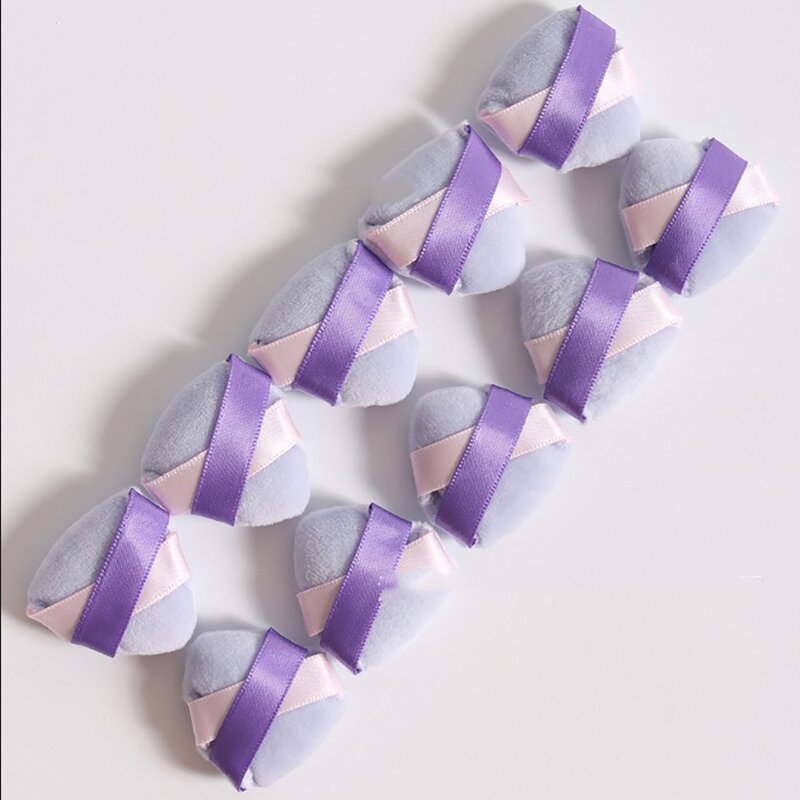 Powder Puff Manufacturer - Private Label Wholesale Customized Pink Velvet Makeup Setting Thick Pocket Finger