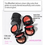 Cream Blush Manufacturer - Private Label Vegan High Pigment 3 in 1 Long Lasting for Face & Cheek