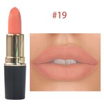 Lipstick Manufacturer - Professional Supplier Golden Round Tube Bullet Velvet Custom Logo Vegan Matte