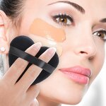 Powder Puff Manufacturer - Private Label Cosmetic Puff Dry Wet Use Heart Shape Unique Small Pink