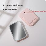 Makeup Mirror Manufacturer - Portable Desktop Rectangle Table Folding Cosmetic Custom Logo Lighted LED