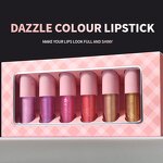 Lipgloss Set Manufacturer - Custom Brands 6 Color Suit Pink Cosmetics Plumping