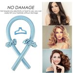 Hair Curler Manufacturer - OEM LOGO Promotional Soft Roller Curling Ribbon Flexible Heatless Sponge Rods Satin Silk