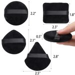 Powder Puff Manufacturer - Triangle Loose Powder Face Thick Soft Cotton Private Label Finger Velour Velvet