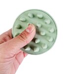 Shampoo Brush Manufacturer - Private Logo Wheat Straw Hair Brush with Soft Silicone Scalp Massager Scalp Care