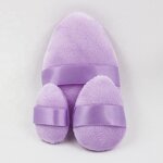 Powder Puff Manufacturer - Non Latex Multiple Color Flocking Powder Cotton Cosmetic Private Label