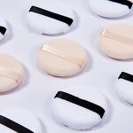 Powder Puff Manufacturer - Round Loose Powder Face Thick Soft Cotton Private Label Finger Velour Velvet