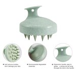 Shampoo Brush Manufacturer - Private Logo Wheat Straw Hair Brush with Soft Silicone Scalp Massager Scalp Care