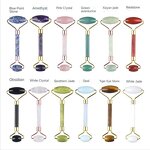 Facial Roller Manufacturer - OEM Hot Sales Skin Care Tools Custom 100% Natural Crystal Rose Quartz Gua Sha Jade