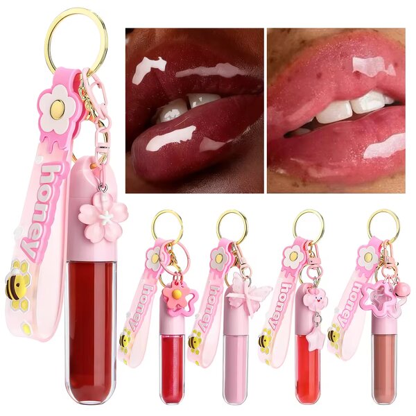 Lip Gloss Keychain Manufacturer - Vegan Long Lasting Shimmer Glitter High Pigment