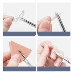 Eyebrow Scissors Manufacturer - Private Label OEM Stainless Steel Mini for Eyebrow Eyelash Face Hair Nail