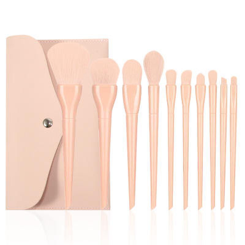 Makeup Brush Set Manufacturer - Fashionable Full Sets with Brush Oval Complete Wooden Candy Fiber Portable