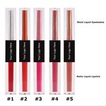 Liquid Lipgloss Manufacturer - Private Label 2 in 1 with Eyeshadow Matte Waterproof Cosmetic