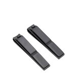 Nail Clippers Set Manufacturer - Black Matte Stainless Steel 3 Pcs Slant Edge Toenail Cutter Gift for Men & Women