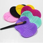 Makeup Brush Cleaner Mat Manufacturer - Silicon Cleaning Pad Portable Washing Tool Scrubber
