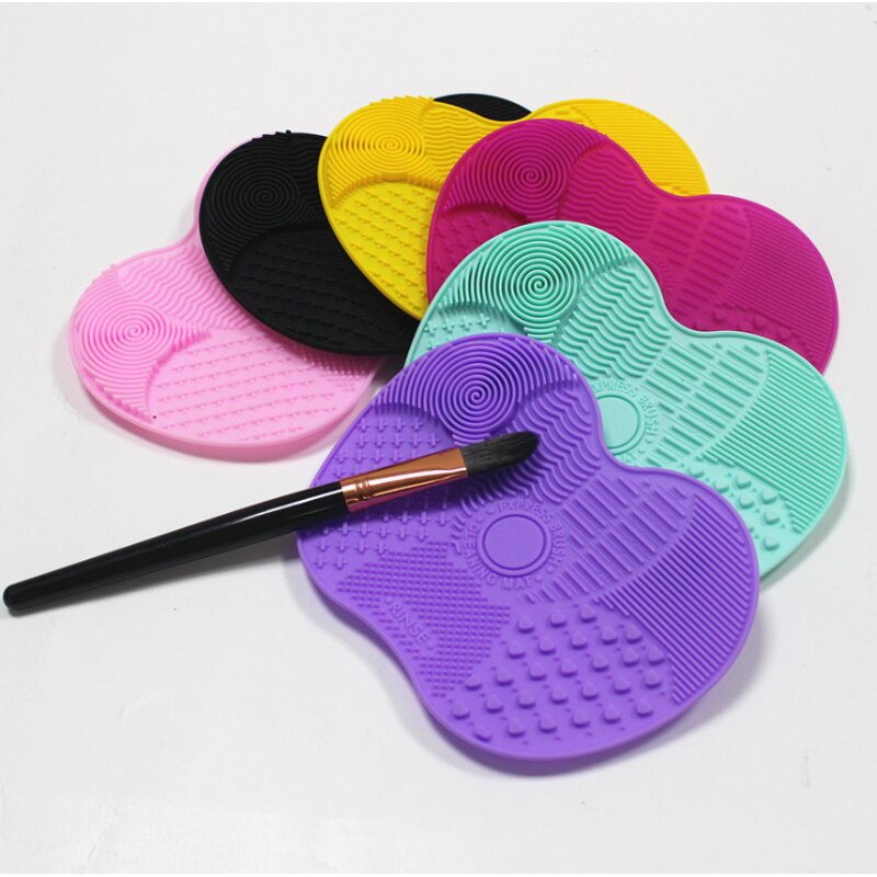 Makeup Brush Cleaner Mat Manufacturer - Silicon Cleaning Pad Portable Washing Tool Scrubber