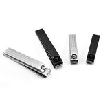 Nail Clippers Set Manufacturer - Black Matte Stainless Steel 3 Pcs Slant Edge Toenail Cutter Gift for Men & Women