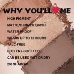 Eye Shadow Palette Manufacturer - Private Label Custom Brand Double Mini Travel Glitter with Gold Package