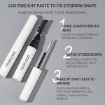 Eyebrow Gel Pen Manufacturer - Waterproof Eye Brow Styling Sculpting Lamination with Brush Private Label Setting Freeze Clear