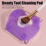 Makeup Brush Cleaner Mat Manufacturer - Silicon Cleaning Pad Portable Washing Tool Scrubber