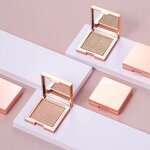 Bronzer Manufacturer - Custom LOGO Vegan Shimmer Face Illuminator Pressed Powder Private Label