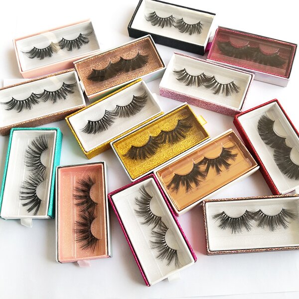 Strip Eyelash Manufacturer - Wholesale 3D/5D/6D/25mm Colored Extension Real Mink Private Label Packaging Box