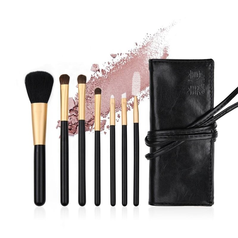 Makeup Brush Set Manufacturer - Wholesale Professional Black Private Label 7pcs Set