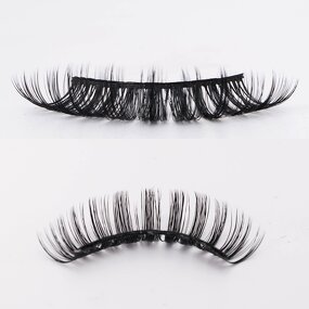 False Lashes Manufacturer - C D Curl Strip Russian Volume Eyelash Extensions Deep Curl Faux Mink