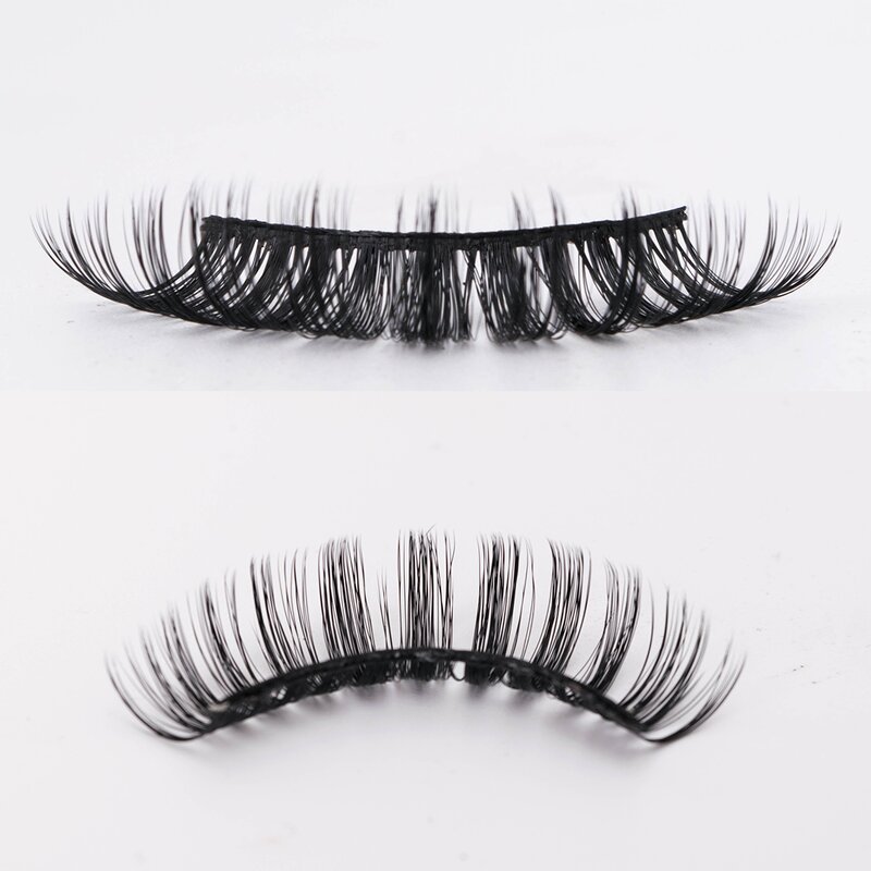 False Lashes Manufacturer - C D Curl Strip Russian Volume Eyelash Extensions Deep Curl Faux Mink
