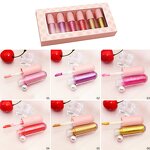 Lipgloss Set Manufacturer - Custom Brands 6 Color Suit Pink Cosmetics Plumping